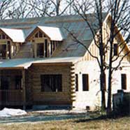 Log Cabin Framed with roof.