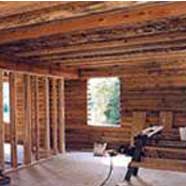 Exposed Log Ceiling (2 Story Model)