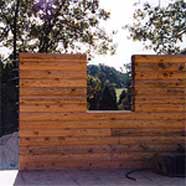 Log wall