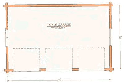 903 3-Car Garage Floor Plan